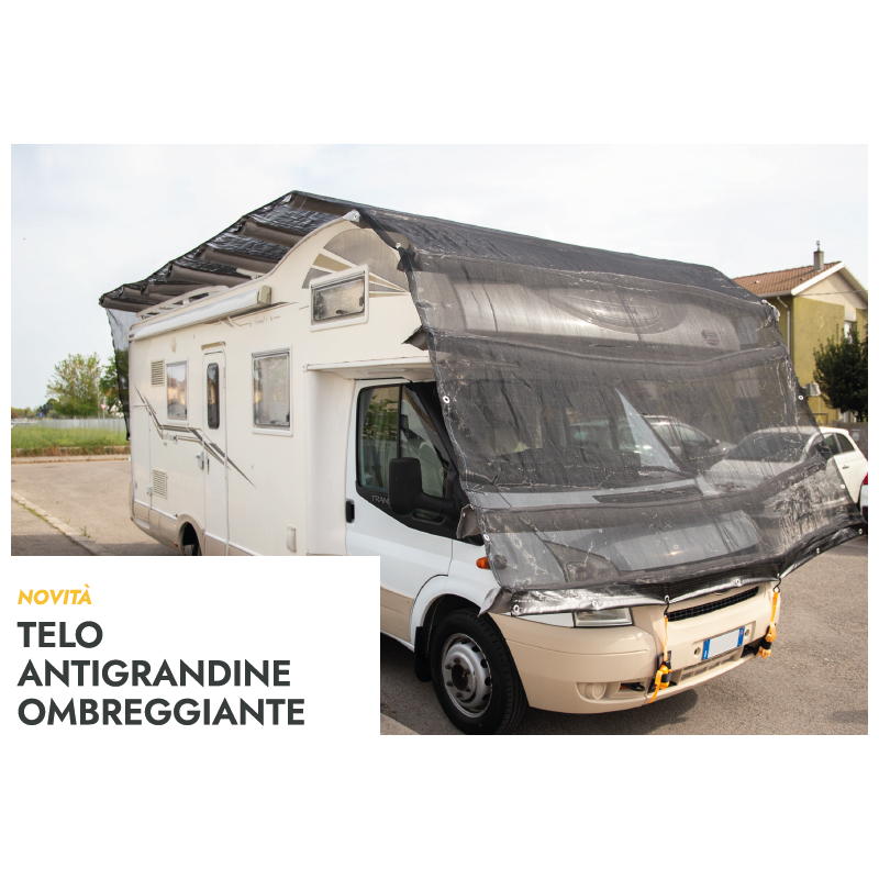 Telo Ombreggiante FAIR WIND 1,8x3,5 M – 90% Protezione UV, Tessuto HDPE 185 G/m², Moka, Con Occhielli E Corde