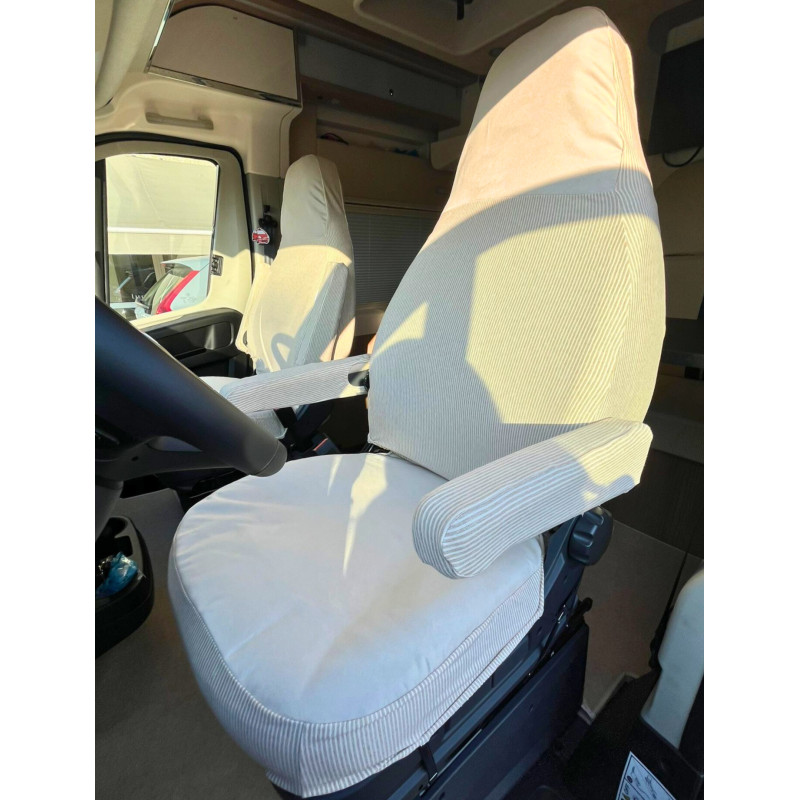 Integrated head restraint seat cover Integrated head restraint seat cover