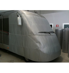 Cab cover for motorhome - divisible lower part -35°